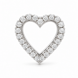 Vintage Diamond Heart Charm