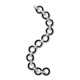 Oscar Heyman Black Jade and Diamond Link Bracelet