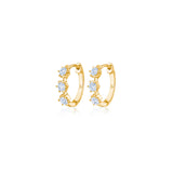Kwiat Starry Night Medium Hoop Earrings with Diamond - Be On Park