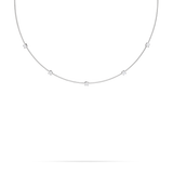 Paul Morelli 5 Diamond Station Wire Necklace