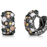 Paul Morelli Small Confetti Snap Hoop Earrings with Multi Colored Diamond