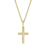 Shy Creation Diamond Cross Necklace