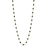 Classic Gigi Clozeau Necklace in Yellow Gold, 16.5", Black