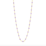 Classic Gigi Clozeau Necklace in Yellow Gold, 16.5", Lilac
