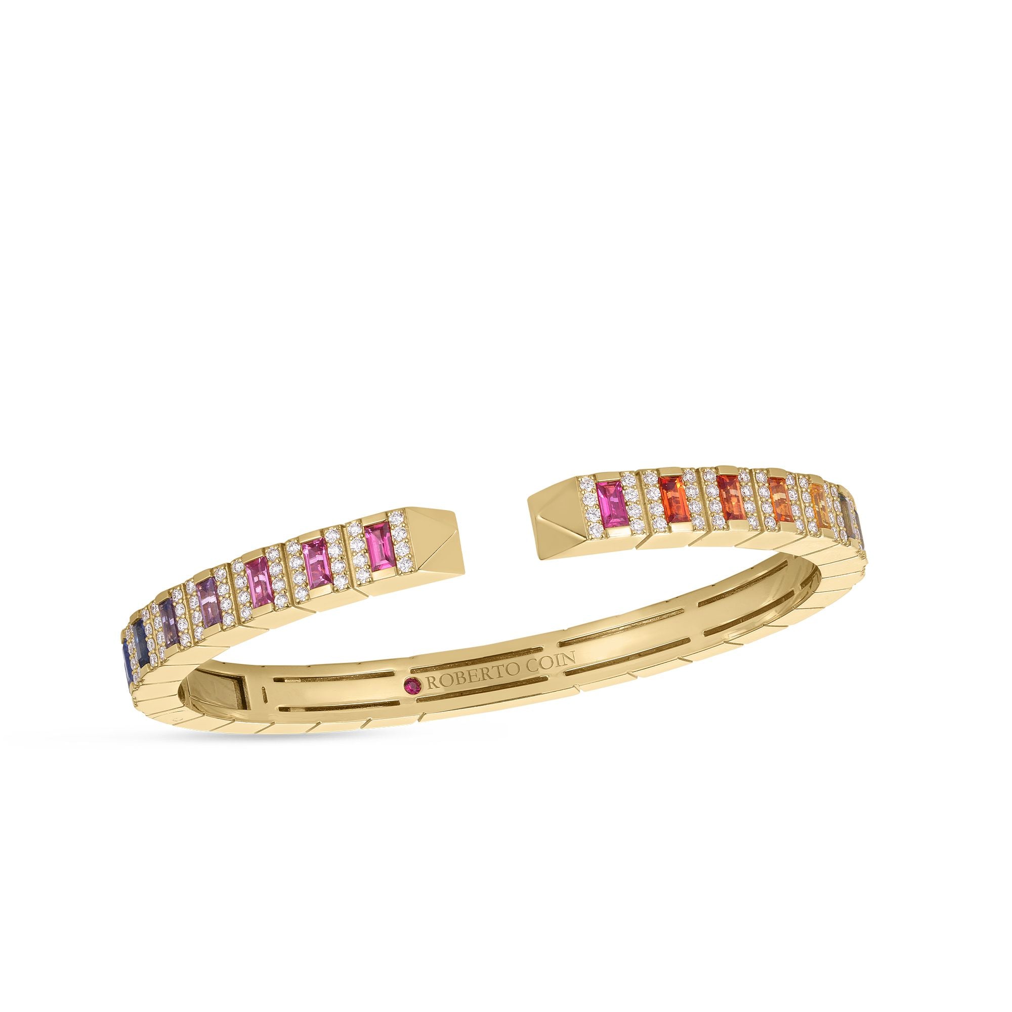 Roberto Coin Multi-color Sapphire Prive Bangle - Be On Park
