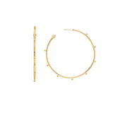 Temple St. Clair Large Granulated Hoops - Be On Park