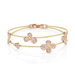 Paul Morelli Forget Me Not Double Wire Bracelet with Diamond - Be On Park