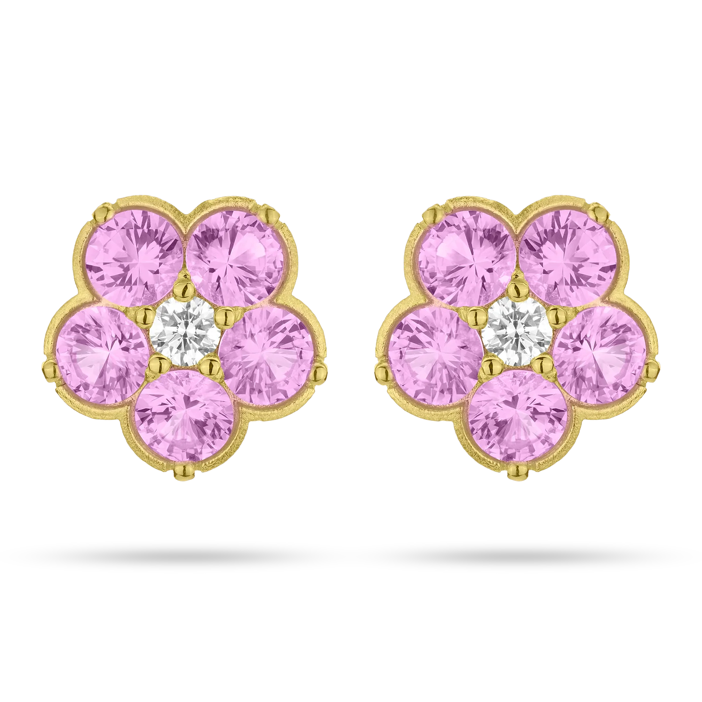 Paul Morelli Wild Child Pink Sapphire and Diamond Studs - Be On Park
