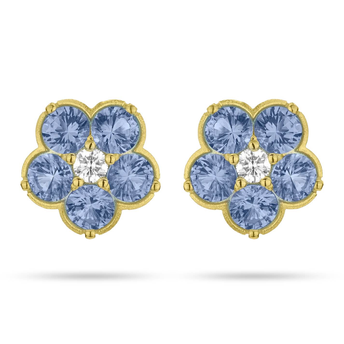 Paul Morelli Wild Child Blue Sapphire and Diamond Studs - Be On Park