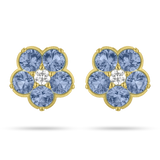 Paul Morelli Wild Child Blue Sapphire and Diamond Studs - Be On Park