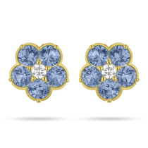 Paul Morelli Wild Child Blue Sapphire and Diamond Studs - Be On Park