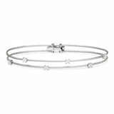 Paul Morelli Double Wire Bracelet with Diamond