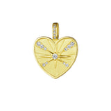 Penny Preville Starburst Diamond Heart Medallion