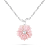 Paul Morelli Conch Flower Pendant Necklace with Diamond