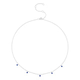 Shy Creation Blue Sapphire Necklace