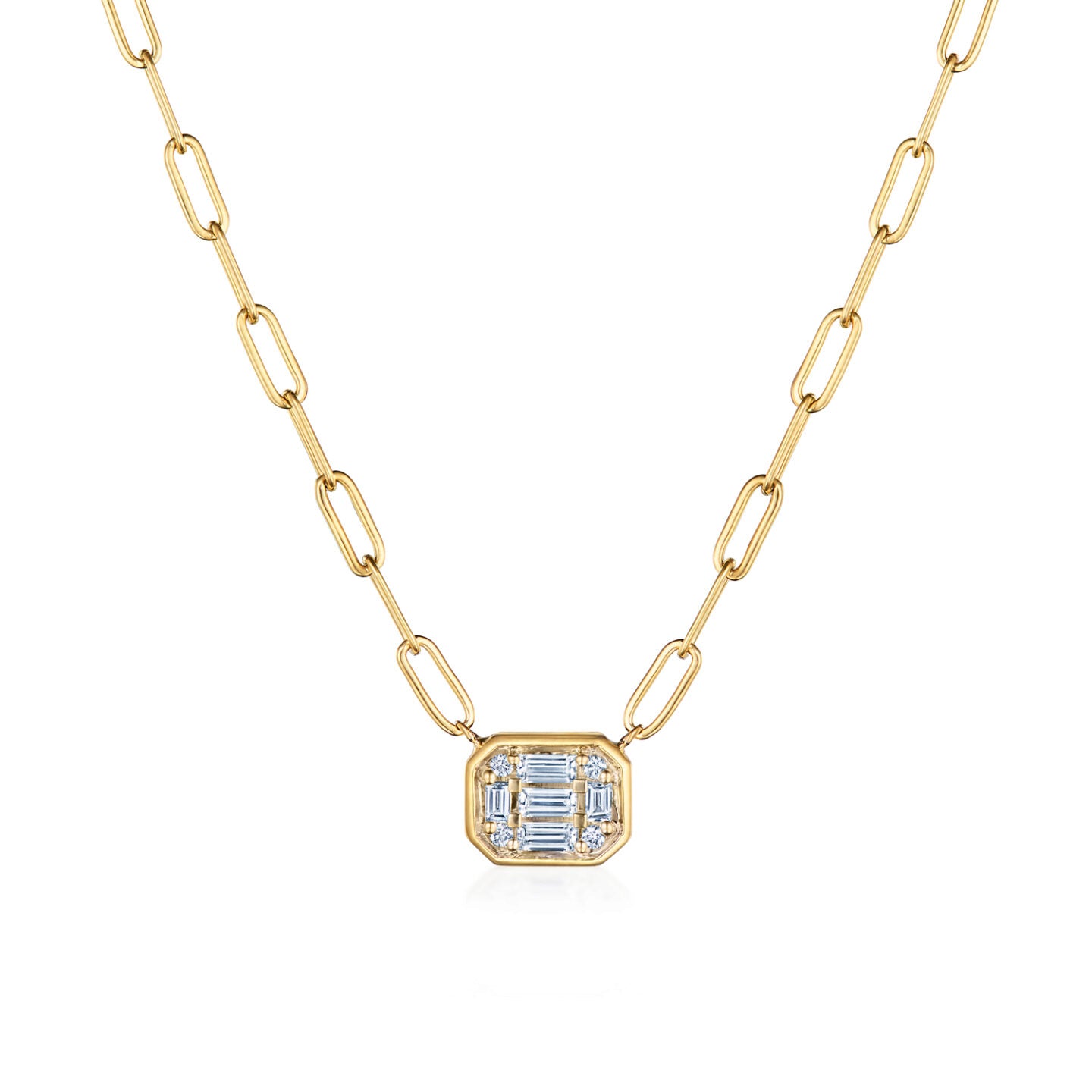Kwiat Sunburst Bezel Set Diamond Pendant Necklace - Be On Park