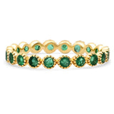 Sethi Couture Bezel Set Emerald Band