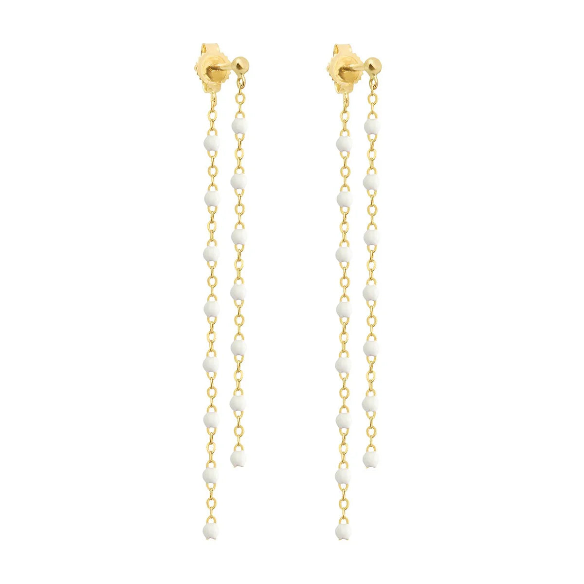 Classic Gigi Clozeau Dancing Earrings - White - Be On Park