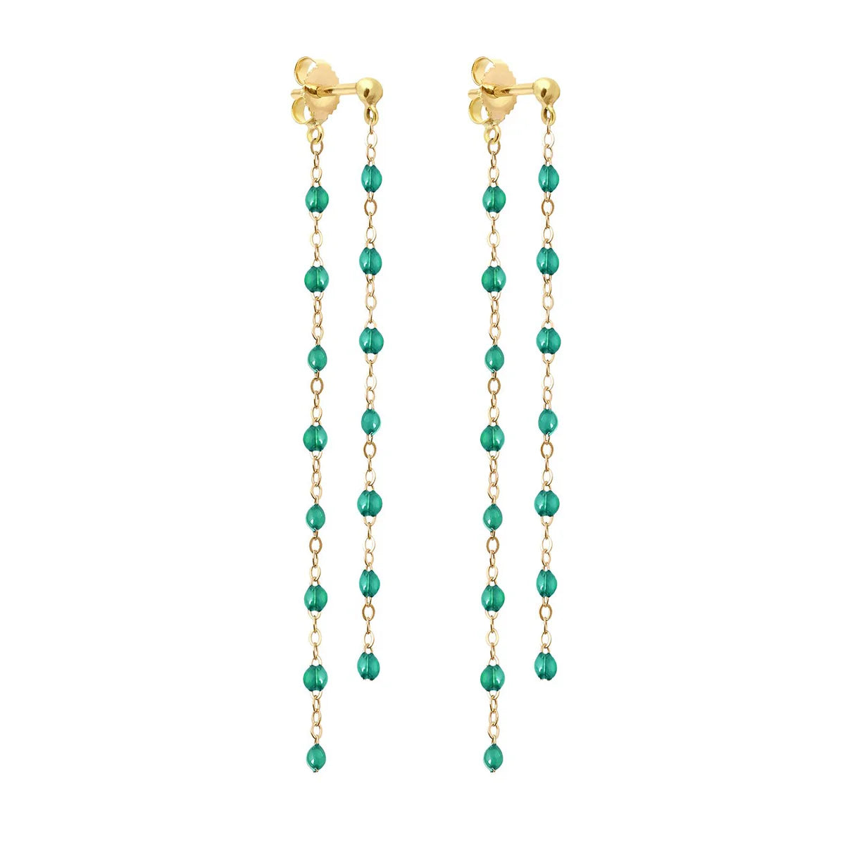 Classic Gigi Clozeau Dancing Earrings, Emerald - Be On Park