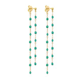 Classic Gigi Clozeau Dancing Earrings, Emerald - Be On Park