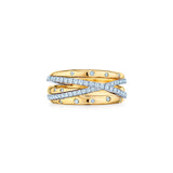 Kwiat Orbit Crossover Ring with Diamond