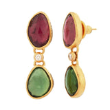 Gurhan One-of-a-Kind Tourmaline Earrings with Diamond Links