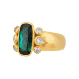 Gurhan One-of-a-Kind Afghan Tourmaline Ring with Diamond