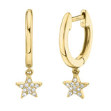 Shy Creation Star Huggie Earrings