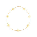 Jenna Blake Snake Chain with Gold Ball Stations