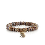 Sydney Evan Moonstone Beaded Bracelet with Diamond Monkey Charm - Be On Park