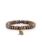 Sydney Evan Moonstone Beaded Bracelet with Diamond Monkey Charm - Be On Park
