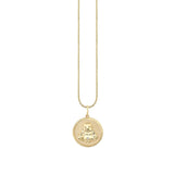 Sydney Evan Small Sitting Buddha Coin Charm Necklace