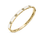 Roberto Coin Diamond and White Enamel Love in Verona Bangle - Be On Park