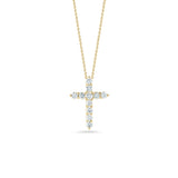 Roberto Coin  Tiny Treasures Diamond Cross Necklace - Be On Park