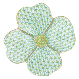 Herend Key Lime Dog Wood Flower Figurine