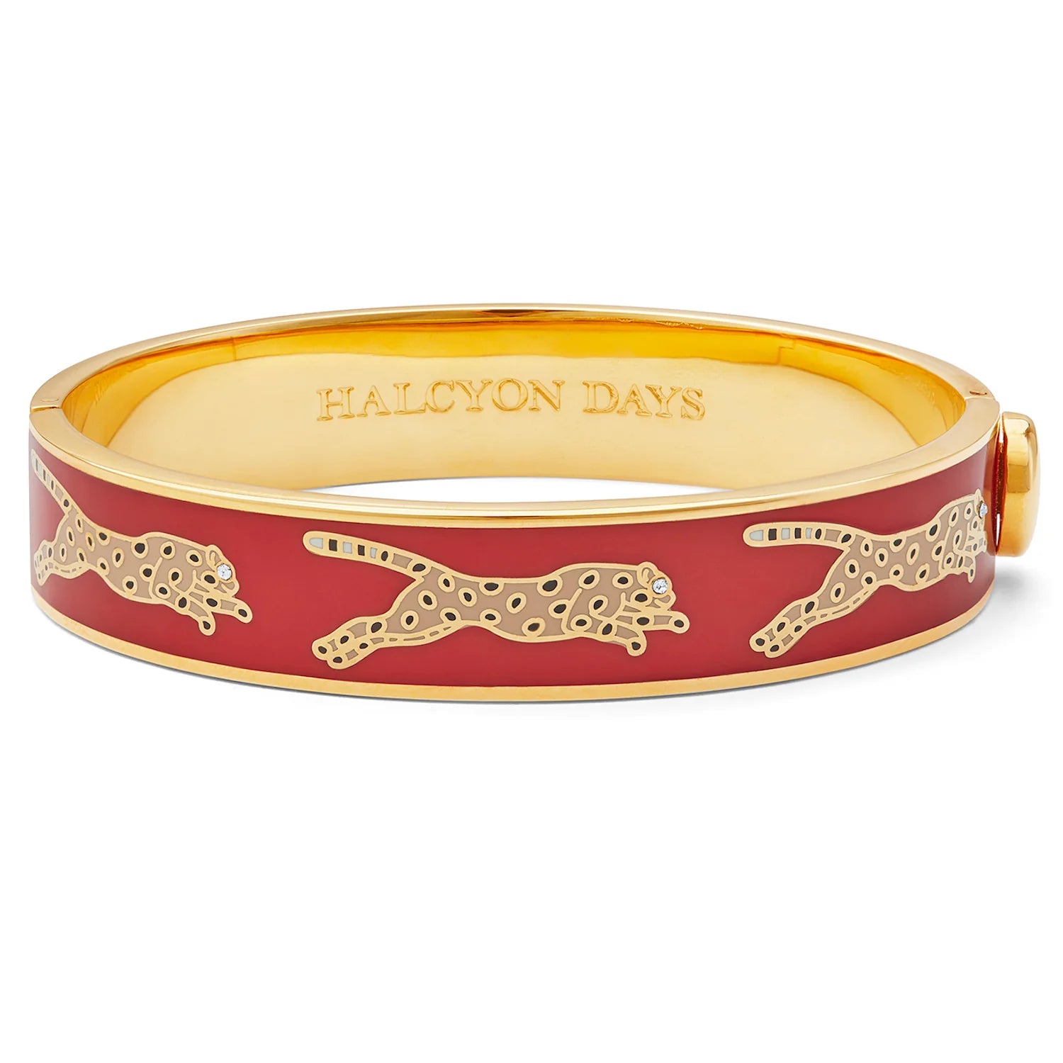 Halcyon Days Red Leopard Bangle - Be On Park