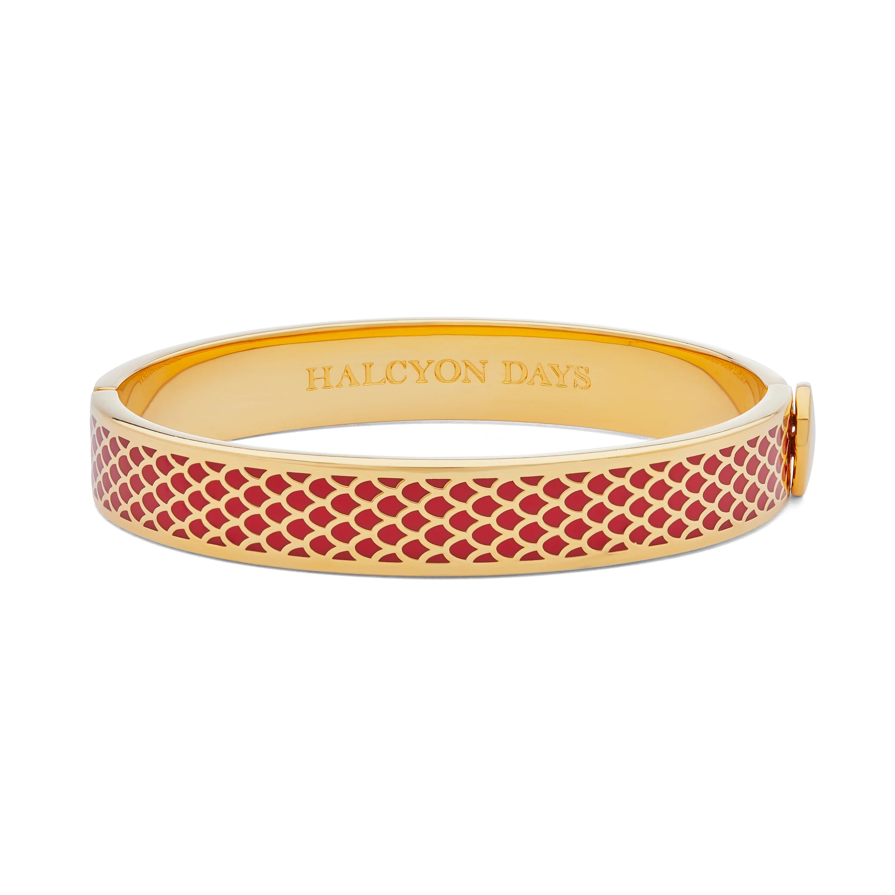 Halcyon Days Red Salamander Hinged Bangle - Be On Park