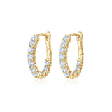 Kwiat Petit Diamond Hoop Earrings
