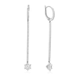 Roberto Coin Long Matchstick Diamond Pave Earrings - Be On Park