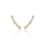 Penny Preville Wave Diamond Ear Climbers