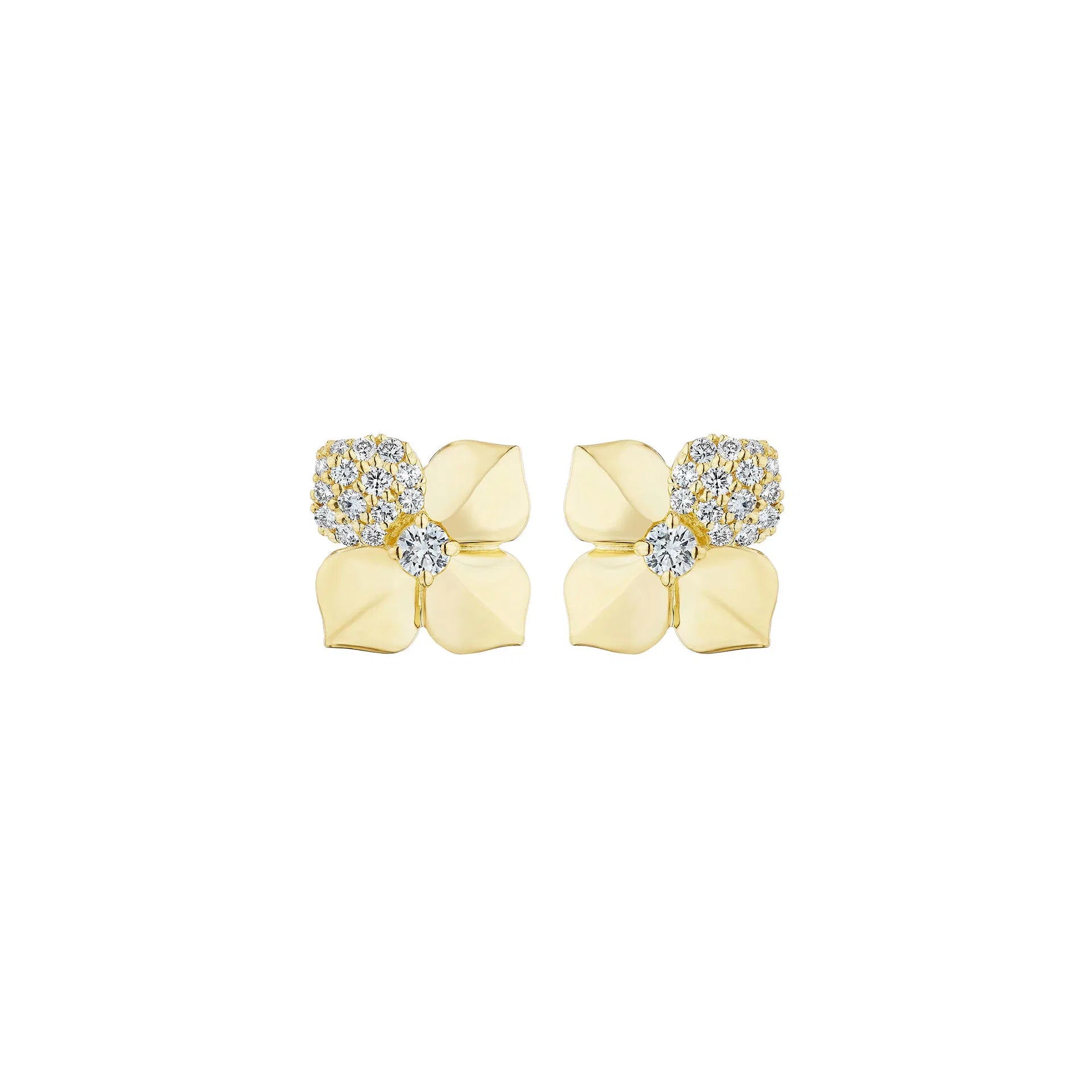 Penny Preville Petal Flower Stud Diamond Earrings - Be On Park