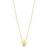 Penny Preville Petite Single Diamond Petal Flower Necklace