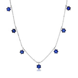 Graziela Blue Sapphire Floating Necklace