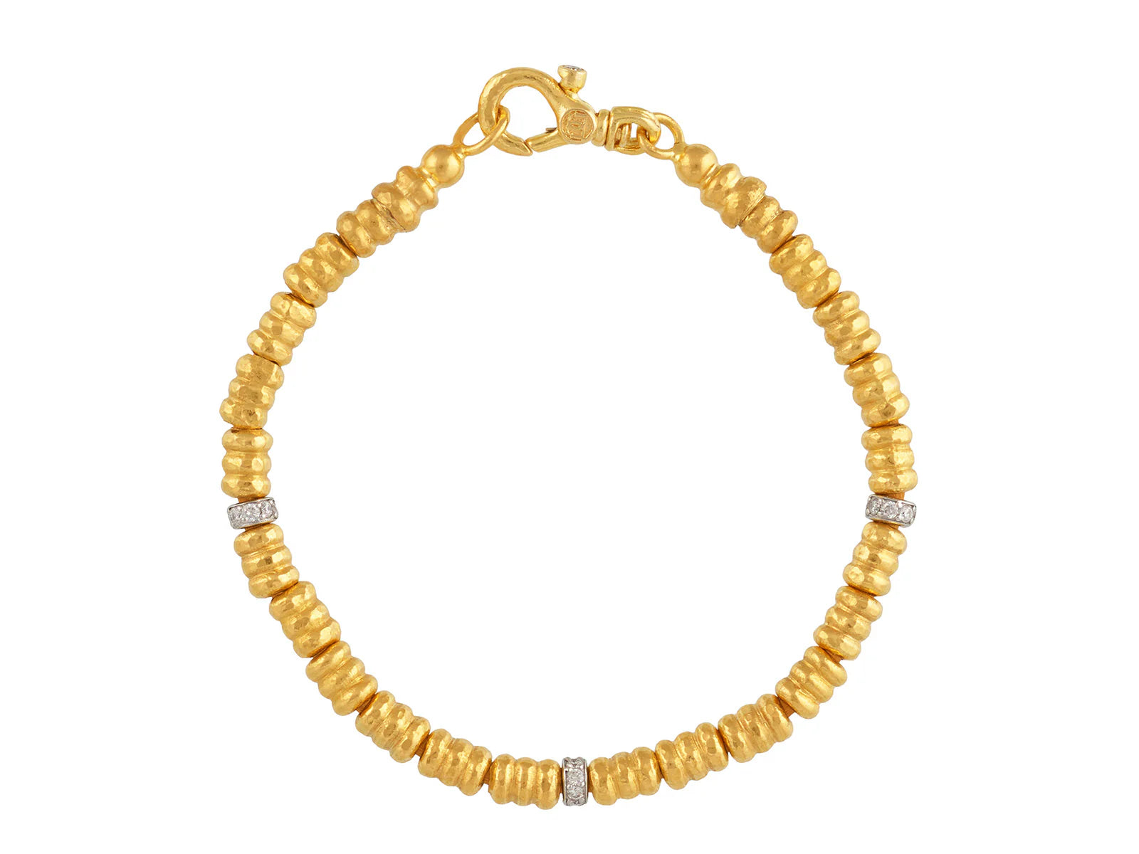 Gurhan Gold and Diamond Pave Bead Bracelet - Be On Park