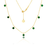 Graziella Floating Emerald Necklace