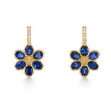 Temple St Clair Blue Sapphire Fiori Earrings