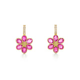 Temple St Clair Pink Sapphire Fiori Earrings