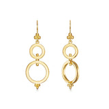 Temple St Clair Double Ring Spin Earrings
