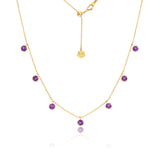 Graziela Floating Amethyst Necklace