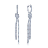 Kwiat Platinum Entwine Diamond Linear Earrings - Be On Park